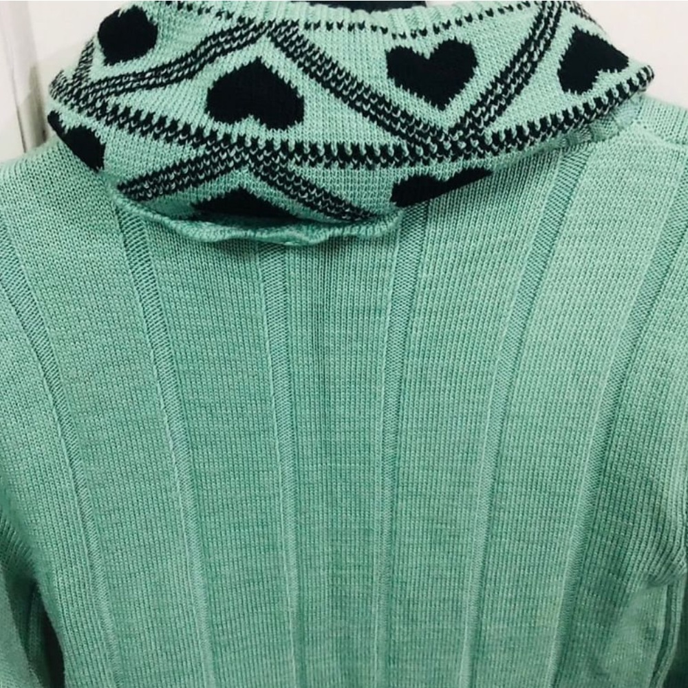 Green sweater dress - Picture 7 of 8